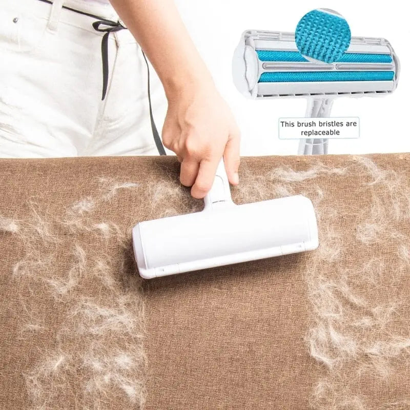 RouleauClean™ - Rouleau Brosse Double Actions | Poils d&