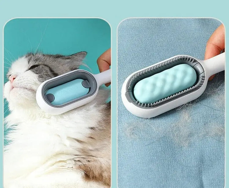 DoubleFaceBrosse™ | Brosse pour chats & chiens lecoledeschats