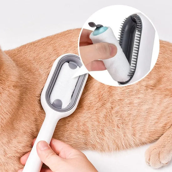 DoubleFaceBrosse™ | Brosse pour chats & chiens lecoledeschats