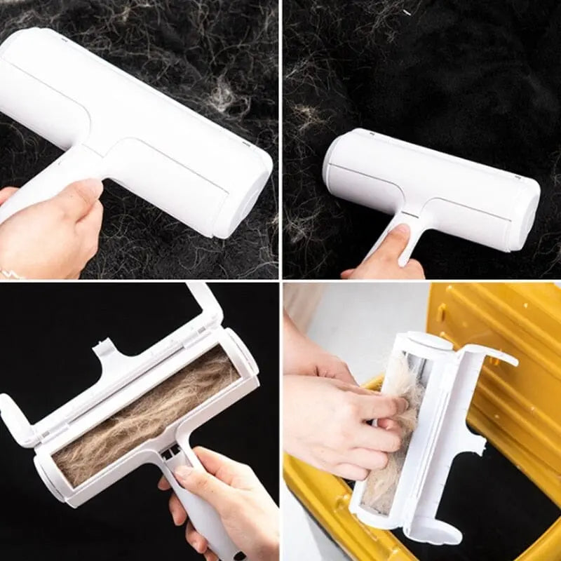 RouleauClean™ - Rouleau Brosse Double Actions | Poils d&